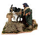 Peasant scene 24 cm Neapolitan nativity scene ANIMATED s5