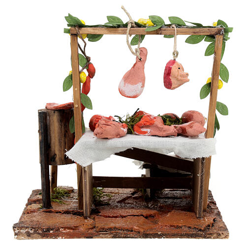 Butcher counter 15x15x15 cm for Neapolitan Nativity Scene with 20 cm characters 4