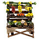 Obst- und Gemüse-Verkaufsstand, Krippenzubehör, neapolitanischer Stil, für 20 cm Krippe, 15x15x15 cm s1