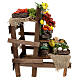 Obst- und Gemüse-Verkaufsstand, Krippenzubehör, neapolitanischer Stil, für 20 cm Krippe, 15x15x15 cm s3