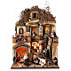 Neapolitan nativity village 10 cm multi-story alley complete side staircase 65x50x40 s1