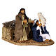 Natividade Maria brincando com Jesus para presépio napolitano com figuras de 12 cm s5