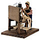 Carpenter with workbench for Neapolitan nativity scene 10 cm 10x10x10 s1