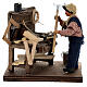 Carpenter with workbench for Neapolitan nativity scene 10 cm 10x10x10 s2