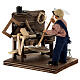 Carpenter with workbench for Neapolitan nativity scene 10 cm 10x10x10 s3