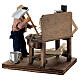 Carpenter with workbench for Neapolitan nativity scene 10 cm 10x10x10 s4