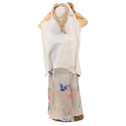 Woman screaming Neapolitan nativity scene 14 cm 15x5 4