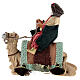 Wise Man with white beard on a camel for 10 cm Neapolitan Nativity Scene 10x10 cm s1