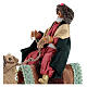 Wise Man with white beard on a camel for 10 cm Neapolitan Nativity Scene 10x10 cm s2
