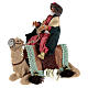 Wise Man with white beard on a camel for 10 cm Neapolitan Nativity Scene 10x10 cm s3