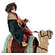 Wise Man with white beard on a camel for 10 cm Neapolitan Nativity Scene 10x10 cm s4