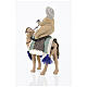Heiliger König auf einem Kamel, neapolitanischer Stil, für 10 cm Krippe, 20x10 cm s5