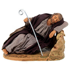 Heiliger Josef schlafender Hirte neapolitanischen Krippe, 14 cm 10x10 cm