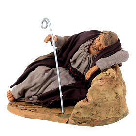 Heiliger Josef schlafender Hirte neapolitanischen Krippe, 14 cm 10x10 cm