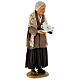 Old woman with tray and coffee for 30 cm Neapolitan Nativity Scene 25x10x10 cm s5