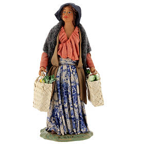 Woman with bags 24 cm nativity, 25x10x10 cm