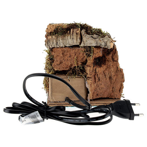 Criador de coelhos na cerca 15x10x15 cm movimento presépio napolitano de 12 cm 4