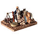 Camel driver illuminated campfire animated Neapolitan nativity 10 cm 10x15x20 s3