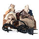 Camel driver illuminated campfire animated Neapolitan nativity 10 cm 10x15x20 s5