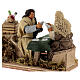Zwei Kartenspieler, Krippenszene mit Bewegung, für 10 cm Krippe s2