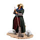 Donna scaccia topi movimento scopa presepe napoletano 30 cm 25x20x20 s3