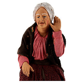 Tratschende alte Damen Neapolitanische Krippe 30 cm, 20x15x10 cm