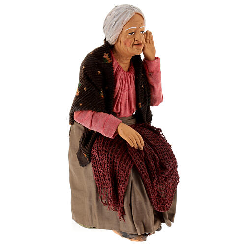 Tratschende alte Damen Neapolitanische Krippe 30 cm, 20x15x10 cm 7