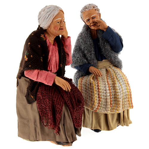 Old gossips for 30 cm Neapolitan Nativity Scene 20x15x10 cm 4