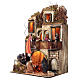 Neapolitan nativity lighted village 24-30 cm fountain with kitchen 130x80x60 s3