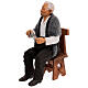 Eduardo de Filippo bebendo um café para presépio napolitano de 30 cm s3