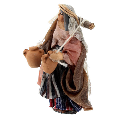 Water carrier with jars for 6 cm Neapolitan Nativity Scene 2