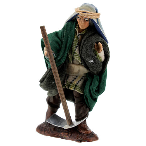Man 8 cm with hoe, Neapolitan nativity scene 1