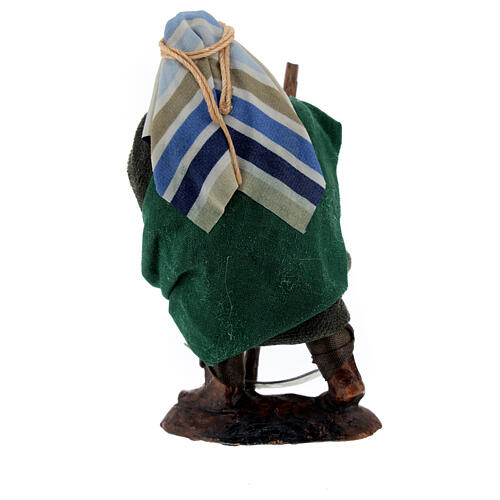 Man 8 cm with hoe, Neapolitan nativity scene 6