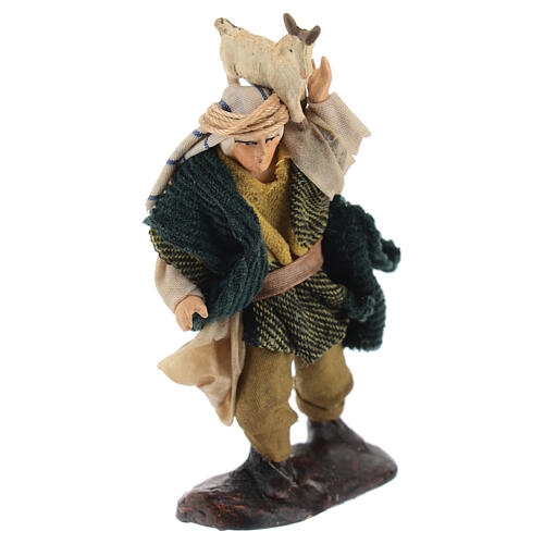 Man with goat for 8 cm Neapolitan Nativity Scene 3