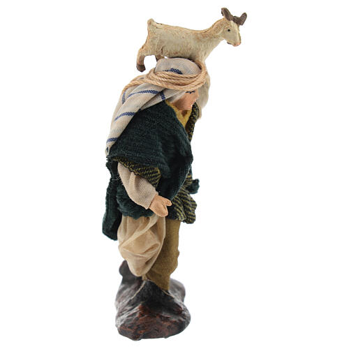 Man with goat for 8 cm Neapolitan Nativity Scene 4