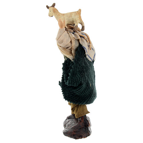 Homme avec chèvre 8 cm crèche napolitaine 5