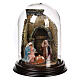 Bell jar with Nativity Scene 15x15 cm for 6 cm Neapolitan Nativity Scene s1