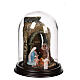Bell jar with Nativity Scene 15x15 cm for 6 cm Neapolitan Nativity Scene s3