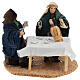 Card players at the table for 12 cm Neapolitan Nativity Scene s1