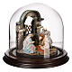 Nativity in a bell jar 20x20 cm for 6 cm Neapolitan Nativity Scene s4