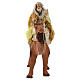 White Wise Man on his camel for 12 cm Neapolitan Nativity Scene s2