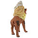 White Wise Man on his camel for 12 cm Neapolitan Nativity Scene s6