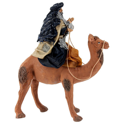 Magio a cammello 12 cm in ginocchio presepe napoletano 5