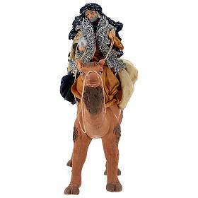 Magi on camel 12 cm Neapolitan nativity scene