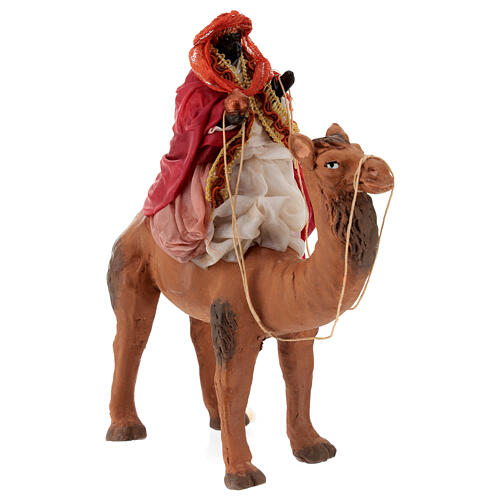 Moor Wise Man on a camel for 12 cm Neapolitan Nativity Scene 4