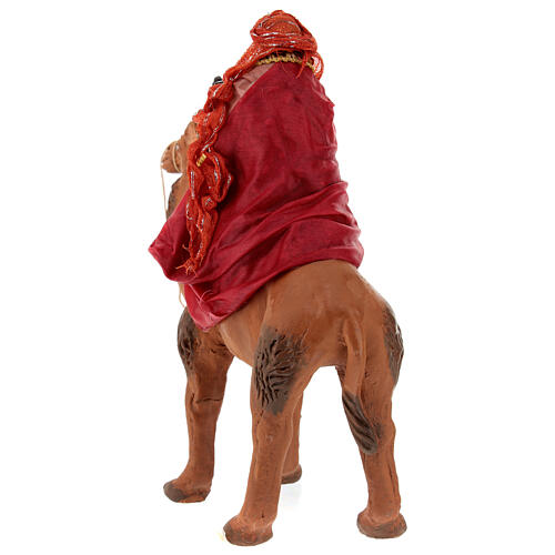 Moor Wise Man on a camel for 12 cm Neapolitan Nativity Scene 6