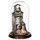 Bell jar with Nativity of 8 cm forNeapolitan Nativity Scene 25x20 cm s4