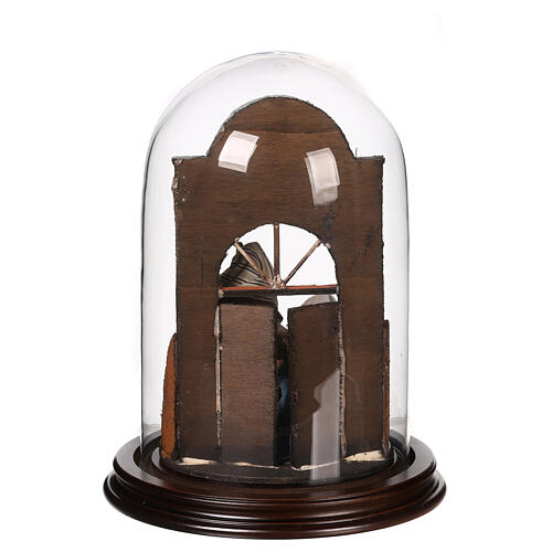 Bell jar 25x20 cm with Nativity of 10 cm for Neapolitan Nativity Scene 5