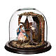 Bell jar with 12 cm Nativity 20x25 cm for Neapolitan Nativity Scene s3