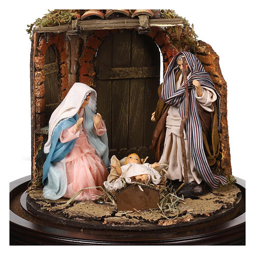 Holy Family set 20x25 cm Nativity Neapolitan nativity 12 cm 2